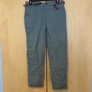 Olive ankle pants